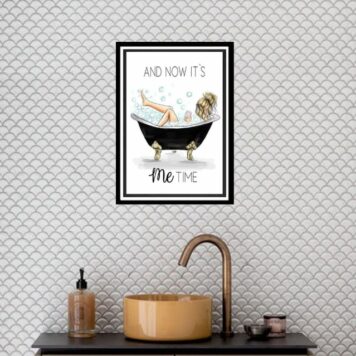 Quadro Decoração Banheiro Menina B