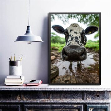 Quadro Decorativo Vaca - Selfie