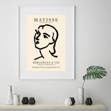 Quadro Matisse Face Mulher - 60x48 Cm B
