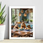 Quadro Para Cozinha - Família Capivaras