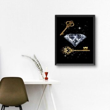 Quadro Arquétipo Chaves e Diamante B