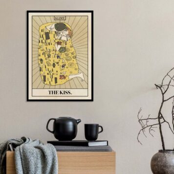 Quadro Carta Tarot The Kiss - Klimt B