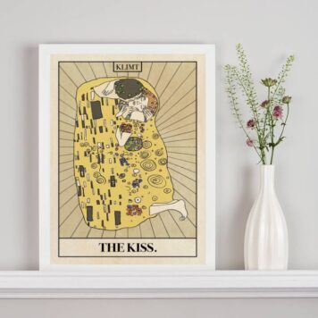 Quadro Carta Tarot The Kiss - Klimt