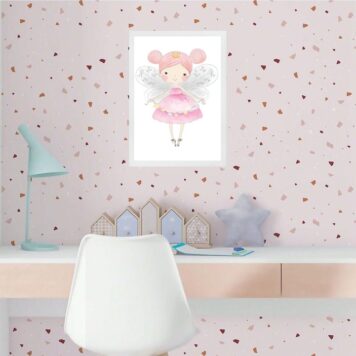 Quadro Infantil Menina Fadinha Princesa B
