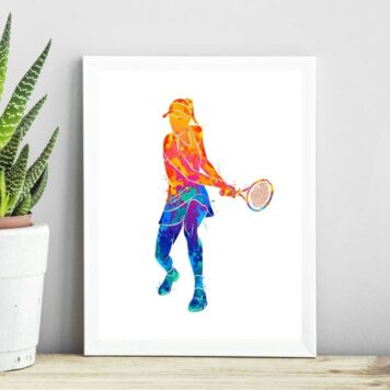 Quadro Jogadora De Tênis