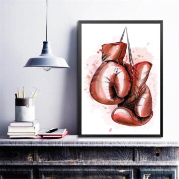 Quadro Luva De Boxe - Aquarela B