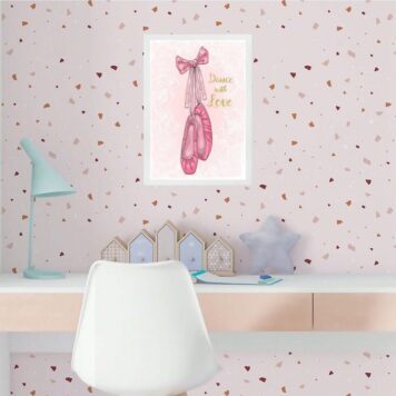 Quadro Sapatilha De Balé - Dance Com Amor B