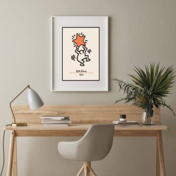 Quadro keith haring Star - 60x48 Cm B