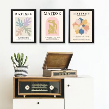 kit 3 Quadros Posters Matisse Candy Colors B