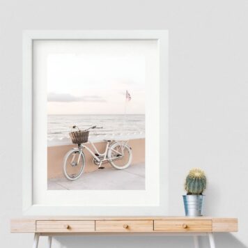 Quadro Bicicleta Na Praia - 60x48 Cm B