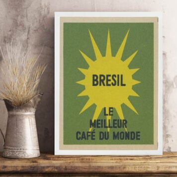 Quadro Brasil - Melhor Café Do Mundo B