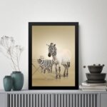 Quadro Decorativo Para Lavanderia - Zebra