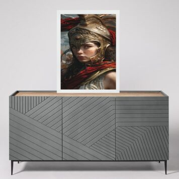 Quadro Deusa Atena - Guerreira B