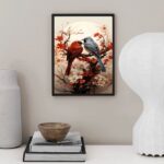 Quadro Arte Casal De Passarinhos