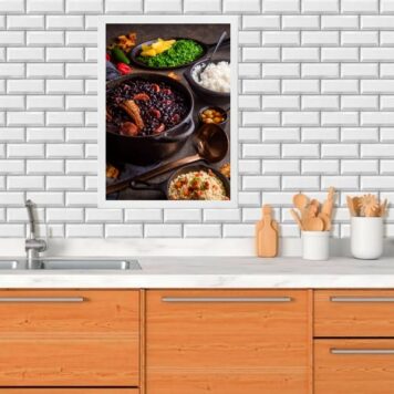 Quadro Cozinha Fotografia Feijoada B