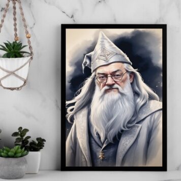 Quadro Decorativo Bruxo Dumbledore