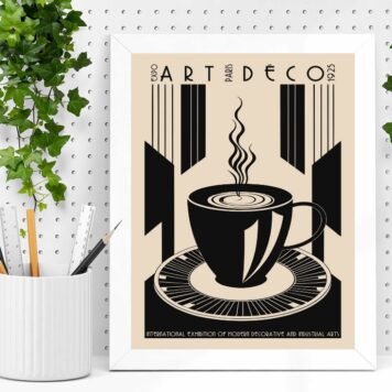 Quadro Decorativo Café - Art Deco B