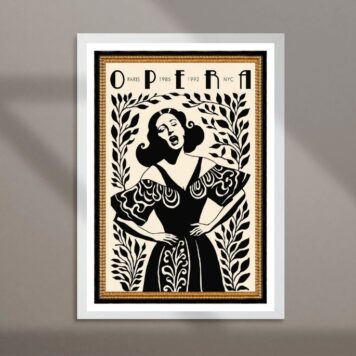 Quadro Decorativo Cantora De Ópera B