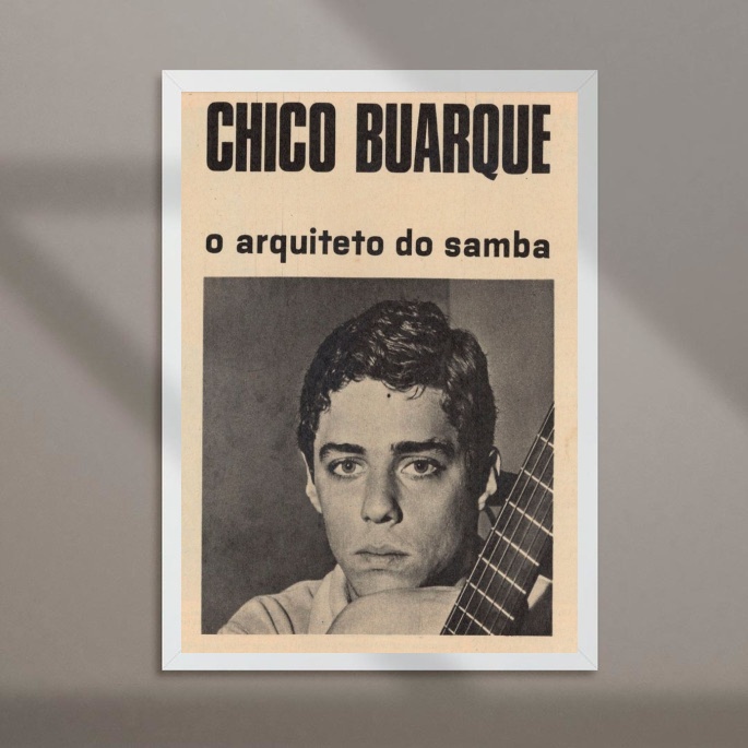 Quadro Decorativo MPB Reportagem Chico B