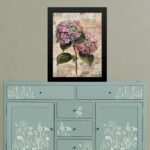 Quadro Decorativo Vintage Flor Hortência
