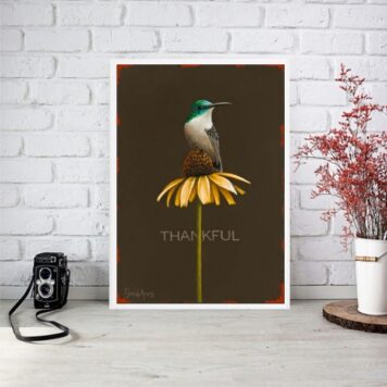 Quadro Passarinho - Thankful B