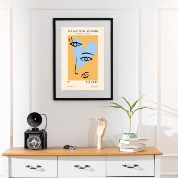 Quadro Picasso Coração - 60x48 Cm