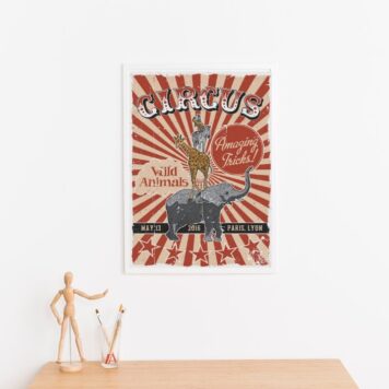 Quadro Vintage Cartaz De Circo B