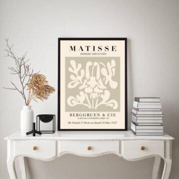 Quadro Arte Abstrata Bege - Matisse