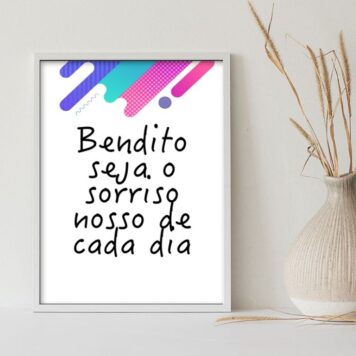 Quadro Bendito Seja O Sorriso B