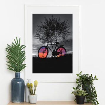 Quadro Bicicleta Paisagem - 60x48 Cm B