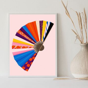 Quadro Fashion Leque - Estampas B