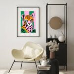 Quadro Leopardo Fashion - 60x48 Cm