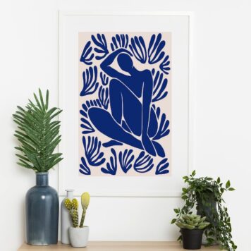 Quadro Matisse Expressão Corpo Humano - 60x48 Cm B