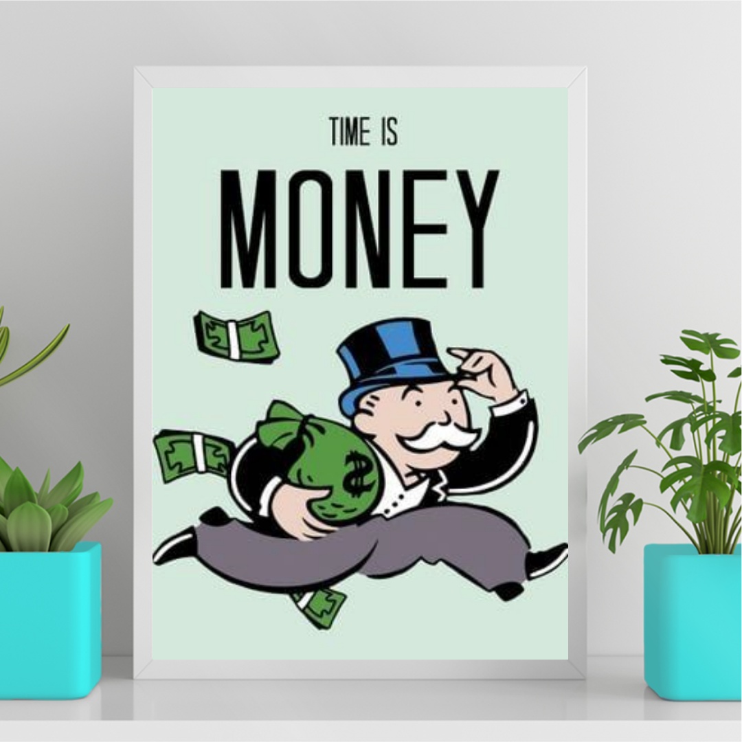 Quadro Time is Money – Sr. Monopoly - Quadros Online