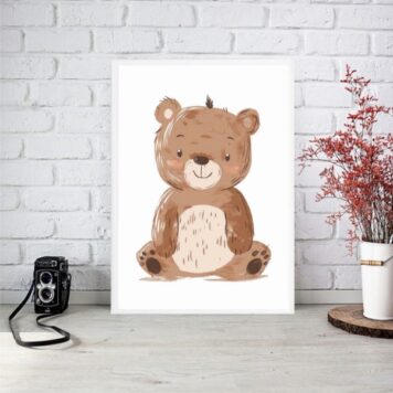 Quadro Arte Infantil Ursinho B