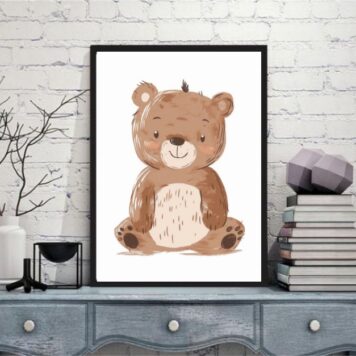 Quadro Arte Infantil Ursinho