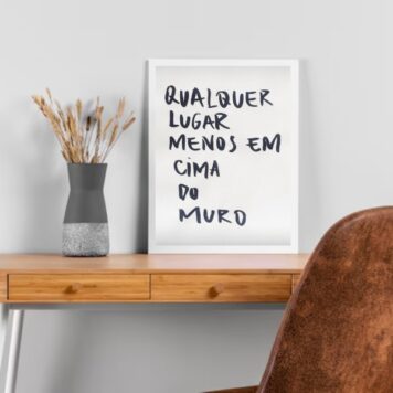 Quadro Em Cima Do Muro Não B