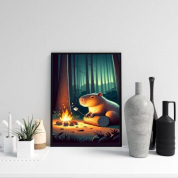 Quadro Capivara No Acampamento b