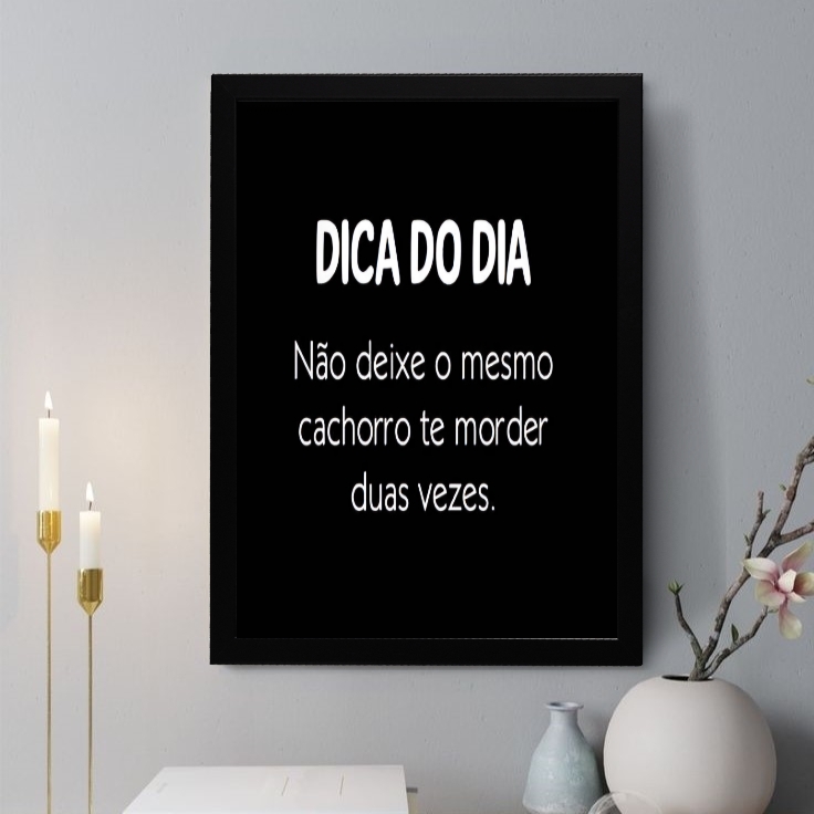 Quadro Decorativo Dica Do Dia