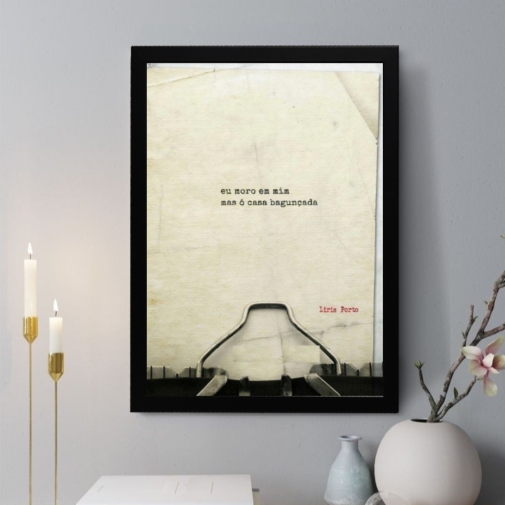 Quadro Decorativo Eu Moro Em Mim
