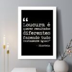 Quadro Decorativo Loucura - Einstein