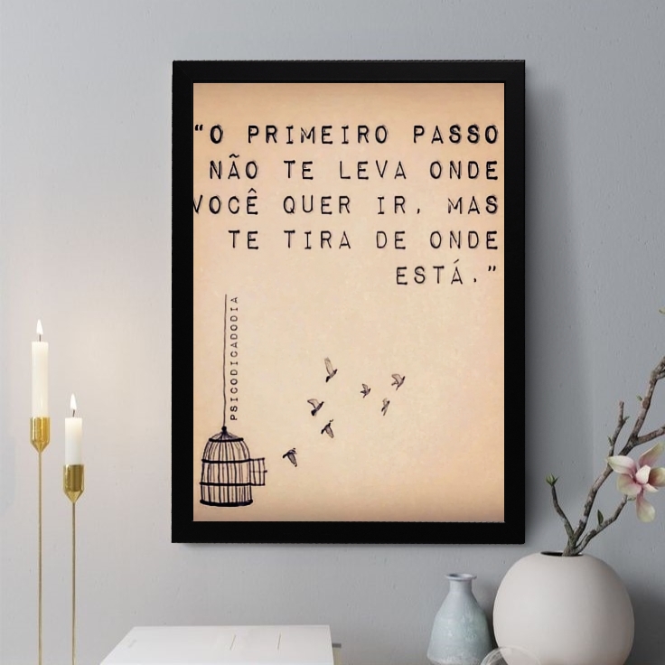 Quadro Decorativo O Primeiro Passo