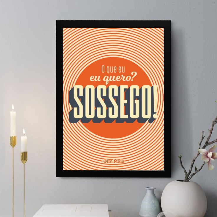 Quadro Decorativo O Que Eu Quero Sossego