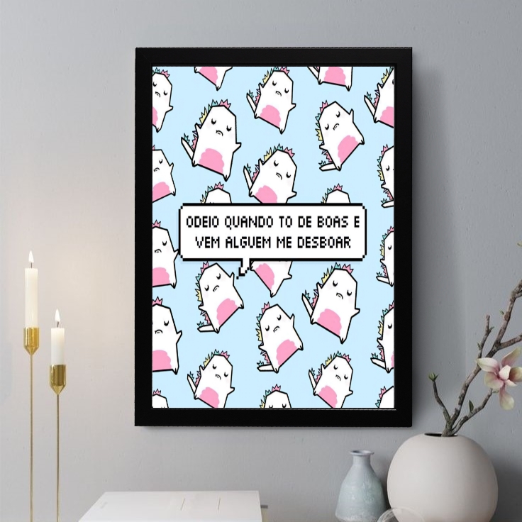 Quadro Decorativo Quando Tô de Boas