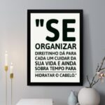Quadro Decorativo Se Organizar Direitinho