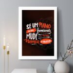 Quadro Decorativo Se o Plano Não Funcionar