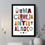 Quadro Decorativo Uma Cerveja Antes do Almoço