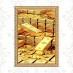 Quadro Moldura Dourada Arquétipo Riqueza - Ouro