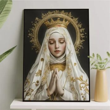 Quadro Nossa Senhora De Fátima - Ouro