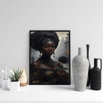 Quadro Pombagira Rosa Negra b